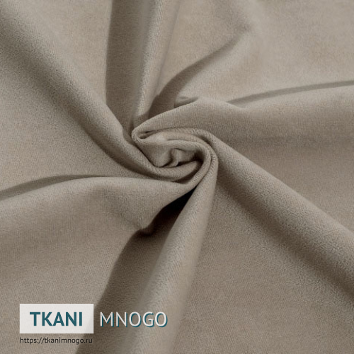 Фото ткани велюра “Proshe-V6” (однотонный бежевый)