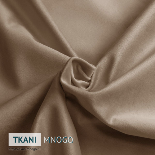 Фото фактуры велюра “114” (однотонный бежевый)