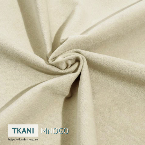 Фото материала велюра “17” (однотонный бежевый)