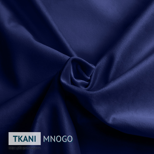 Фото материала велюра “MR-20” (однотонный синий)