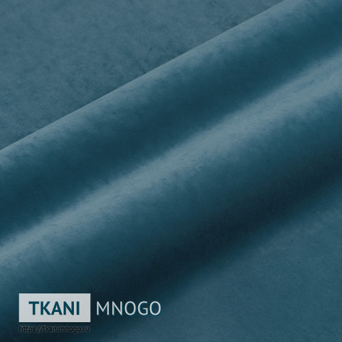 Фото обивки велюра “HM-45” (однотонный синий)