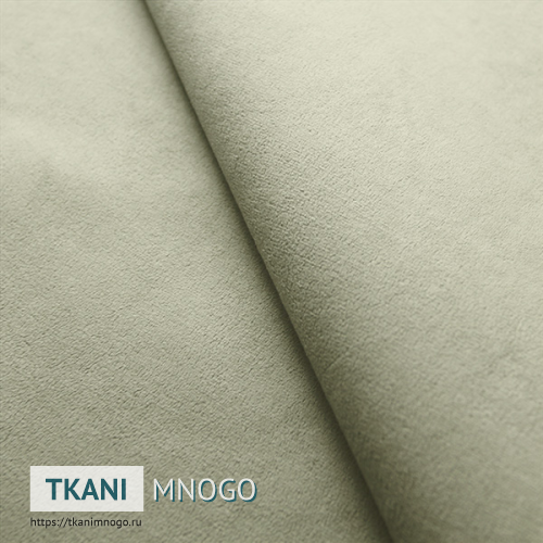Фото ткани велюра “RS-2” (однотонный белый)