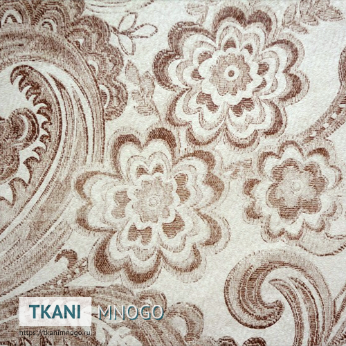 Фото текстиля 814-1A артикул - белый цветы. Производитель Китай. Замша - фактура.